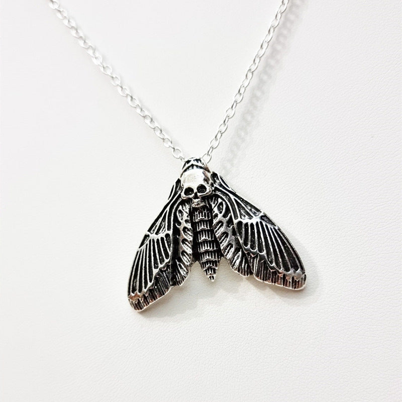 Wholesale Alloy Diablo Moth Pendant Necklace